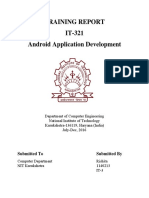 Training Report IT-321 Android Application Development: Submitted To Submitted by