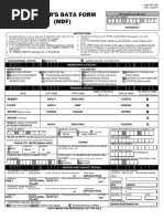 Member'S Data Form (MDF) : Membership Category