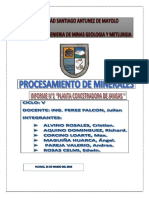 Caratula Procesamiento de Minerales