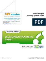 360 Development Planning Forms Report