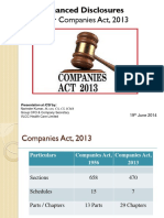 Under Companies Act, 2013: Enhanced Disclosures