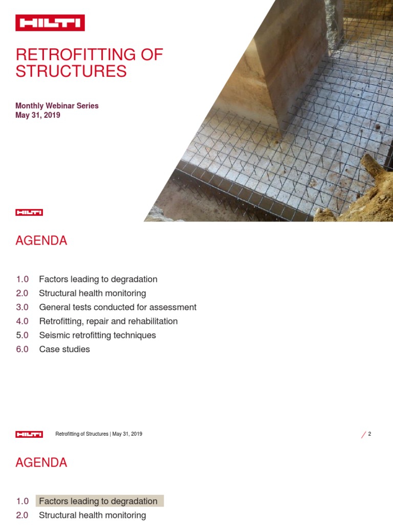Retrofitting Techniques for Structures | PDF | Concrete | Reinforced ...