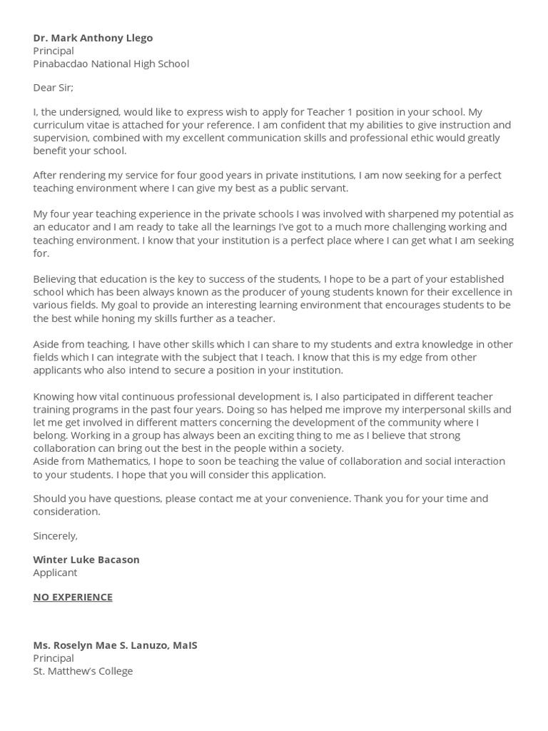 Deped Letter | PDF | Teachers | Academic Degree