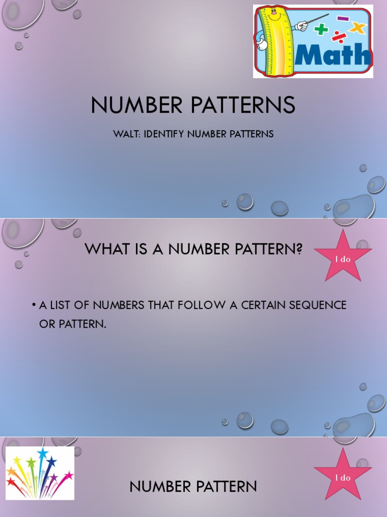 Understanding Number Patterns | PDF | Self-Improvement