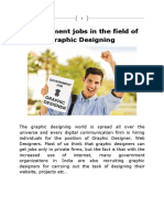 Government Jobs in The Field of Graphic Designing