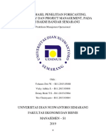 Laporan Hasil Penelitian Forecasting