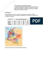 Método de transporte y asignación en programación lineal