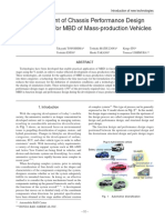 Development of Chassis Performance Design Technologies For MBD of Mass-Production Vehicles