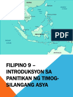 Filipino9 Introduksyonsapanitikanngtimog Silangangasya 160519091955