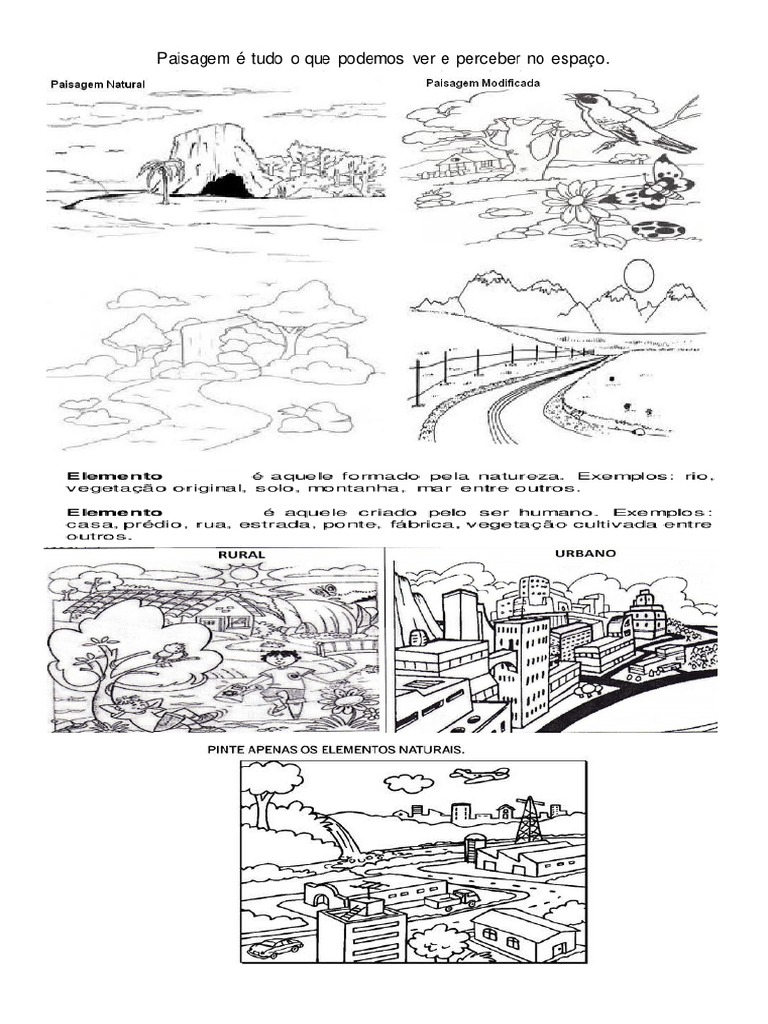 Featured image of post Atividade Sobre Paisagem Natural E Modificada Os problemas ambientais urbanos como a chuva cida tamb m modificam a paisagem