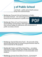 A. Funding of Public School