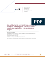 La Calidad en La Formación de Doctores en Ciencias Pedagógicas PDF