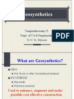 Geosynthetics: Nanjundaswamy P. Dept. of Civil Engineering S J C E, Mysore