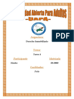 Tarea 4 Derecho Inmobiliario