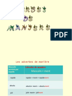 Adverbes de manière