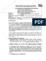 Acta de Audiencia de Juicio Oral - Sentencia