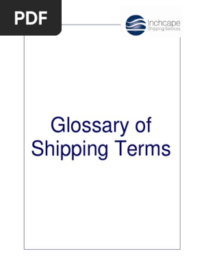 ISS Glossary of Shipping Terms