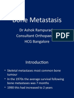 Bone Metastasis: DR Ashok Rampurada Consultant Orthopaedics HCG Bangalore