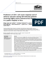 CD4 Cell Count Response and Outcomes in HIV Patients on HAART in Peru