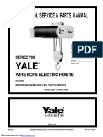 Operation, Service & Parts Manual: Wire Rope Electric Hoists