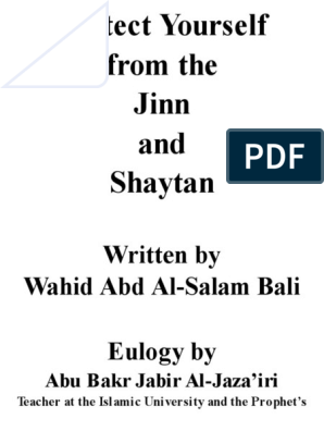 Protect Yourself From The Jinn Wahid Abd Al Salam Bali Pdf