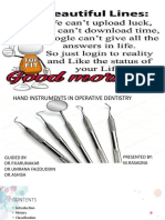 Instruments in Operative Dentistry