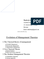 Evolution of Management Theory-Principles of Management