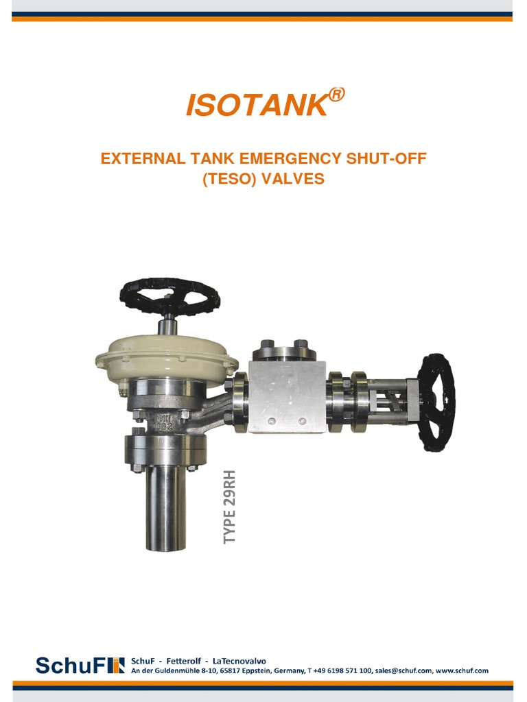 Isotank Road Tanker Safety Valve PDF | PDF | Valve | Pneumatics