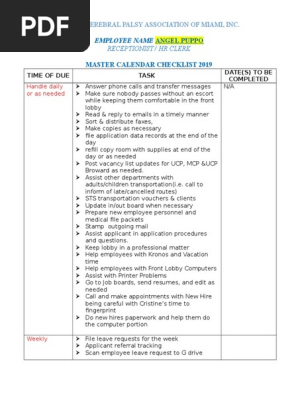 Master Checklist -HR Angel Puppo