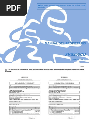 Manual Yamaha Bolt | PDF | Motocicleta | Neumático