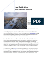 Water Pollution: Learn About The Effects of Pollution On Freshwater