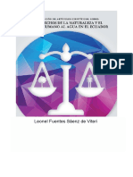 Recopilación de Artículos Científicos Sobre: Los Derechos de La Naturaleza y El Derecho Humano Al Agua en El Ecuador.