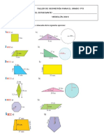 Halla El Área y El Perímetro de Las Figuras Coloreadas de Los Siguientes Ejercicios