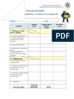 PAUTA Descripción Fisica y Psicologica de Un Personaje 5°AÑO