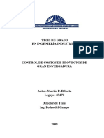 R486 - Control de Costos de Proyectos de Gran Envergadura