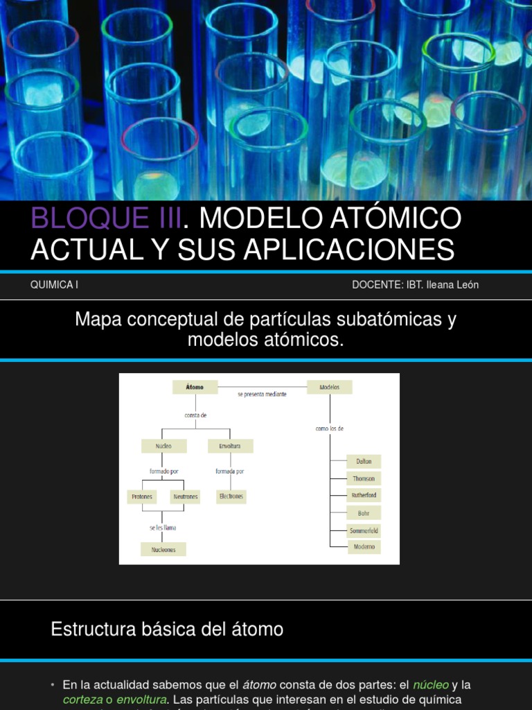 Modelo Atómico Actual y Sus Aplicaciones | PDF | Configuración electronica  | Átomos