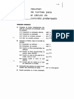 RESUMEN DE NORMAS PARA EL CALCULO DE CONCRETO PRETENSADO.pdf