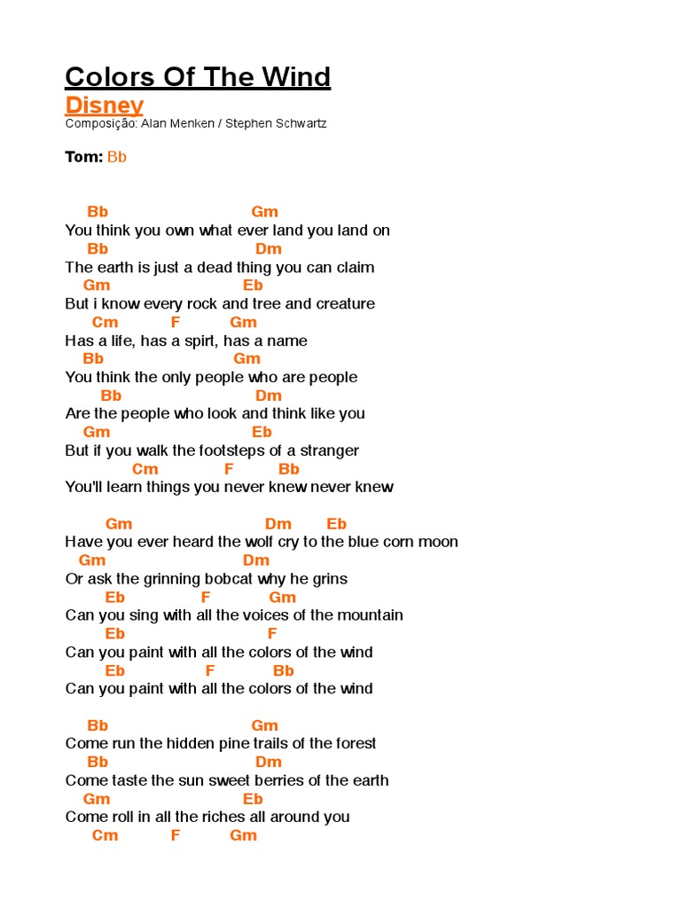 Colors of The Wind PDF