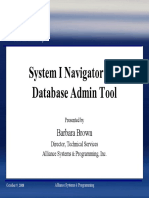 Navigator as a Database Admin Tool