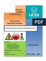 Informe de Toxicología - Cianuro