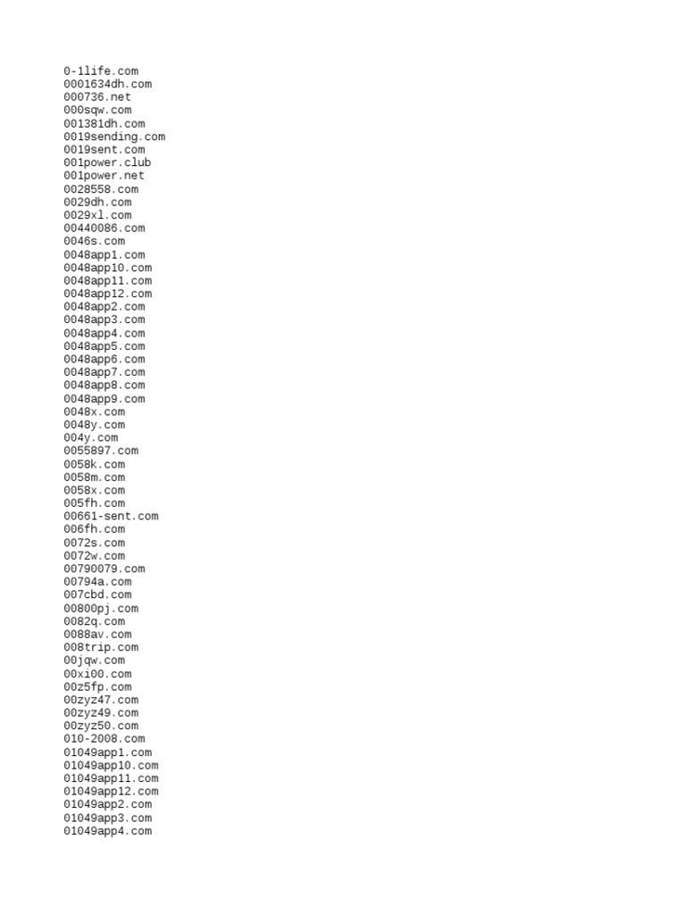 20190526 Domain Names Txt - 