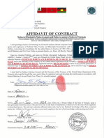 Affidavit of Contract