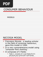 Consumer Behaviour: Models