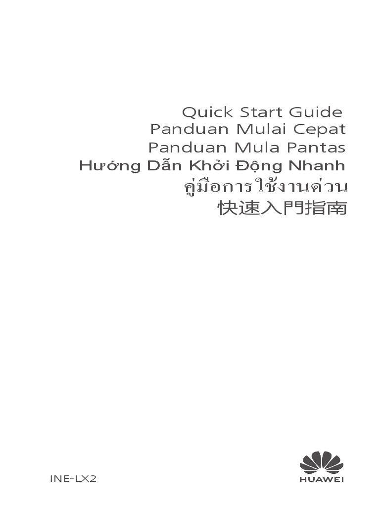 Huawei Nova 3i Quick Start Guide (IneLx2,01, Multi, Spc&Sea, Emui8.2
