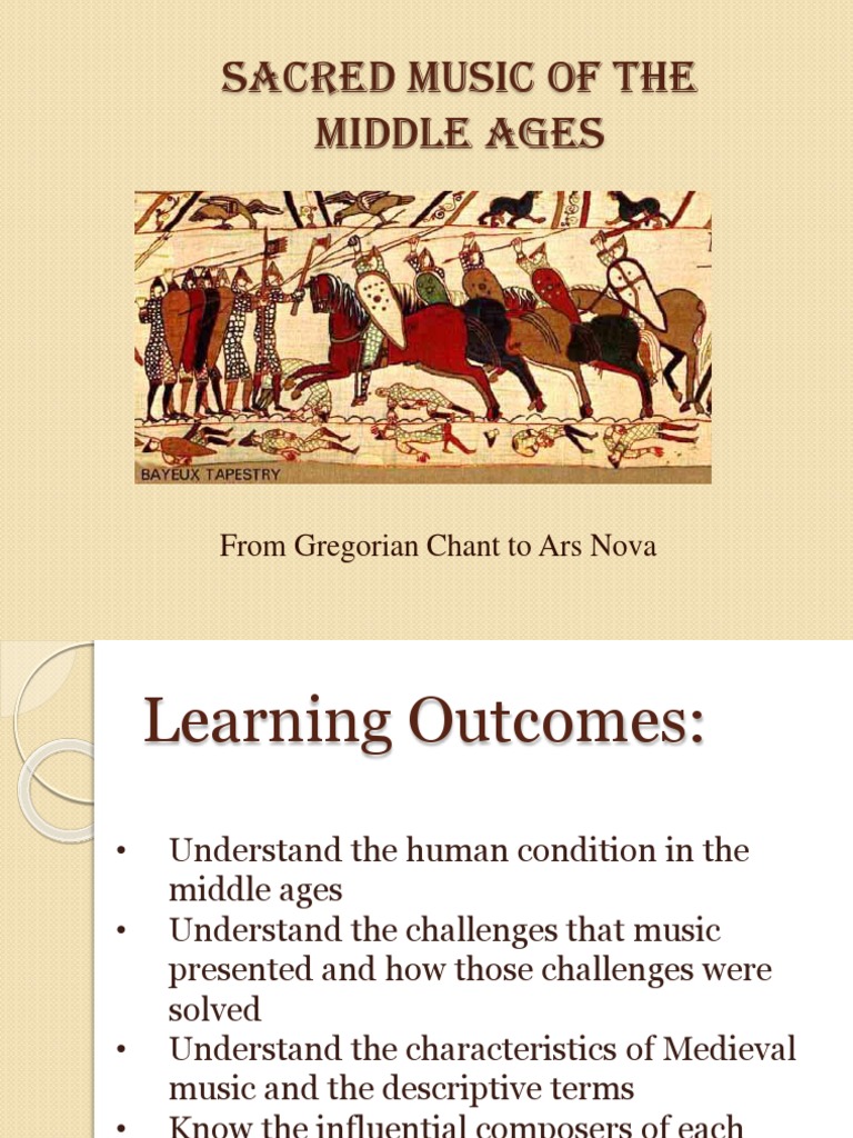 Sacred Music of The Middle Ages: From Gregorian Chant To Ars Nova | PDF ...
