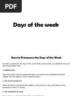 Days of The Week