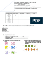 evaluacion fracciones 6°