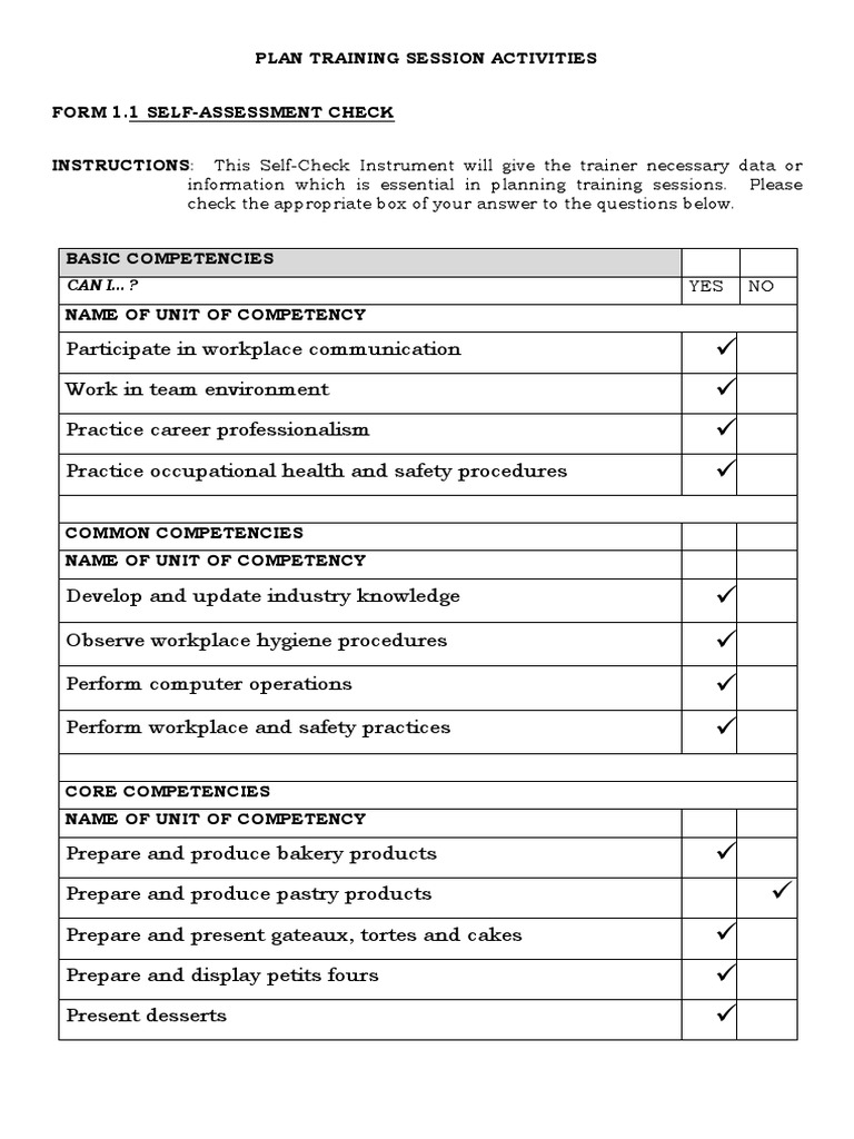 TM1 Training Session Planning Guide | PDF | Competence (Human Resources ...