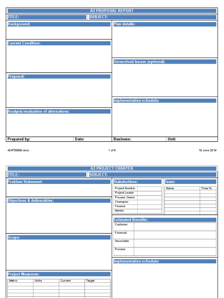 a3-reports-project-management-business