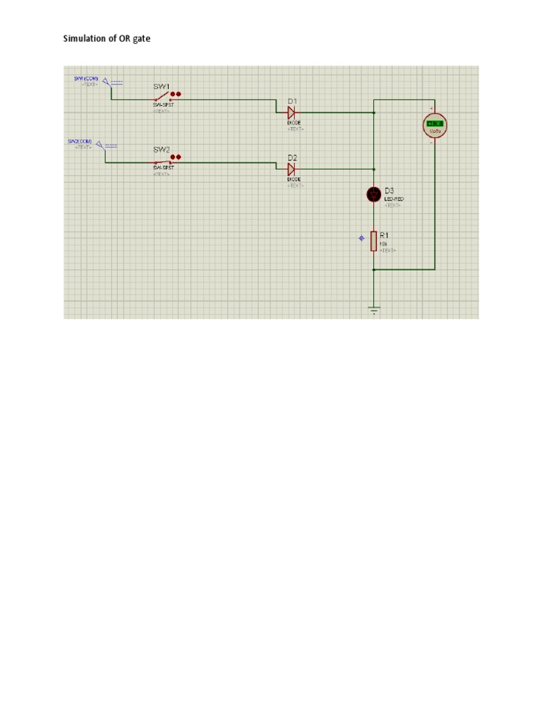 Simulation of OR Gate | PDF